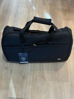 Halfday x The Tie Bar Premium Garment Duffel Bag Black NWT Carry-On Travel